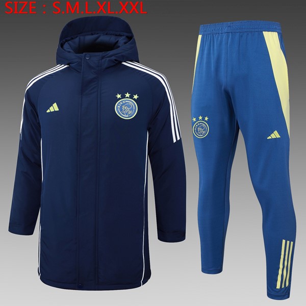 Abrigo Ajax Conjunto Completo 2024 2025 Azul